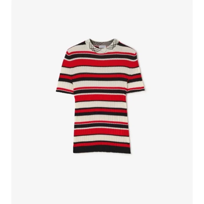 T-shirt in lana a righe