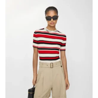 T-shirt in lana a righe