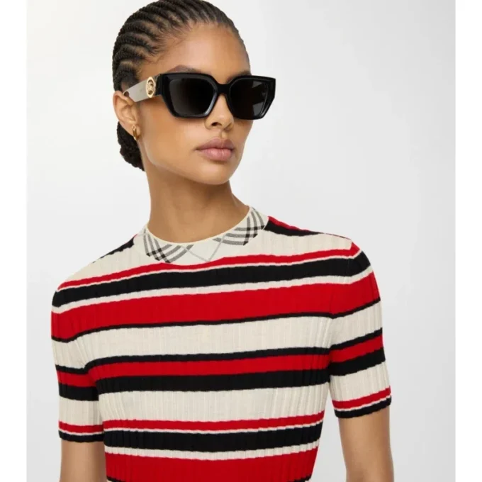 T-shirt in lana a righe