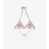 Top bikini a quadri