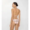 Top bikini a quadri