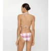 Top bikini a quadri