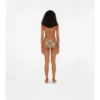 Top bikini a quadri