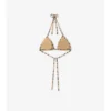Top bikini a quadri