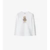 Top in cotone con orsacchiotto