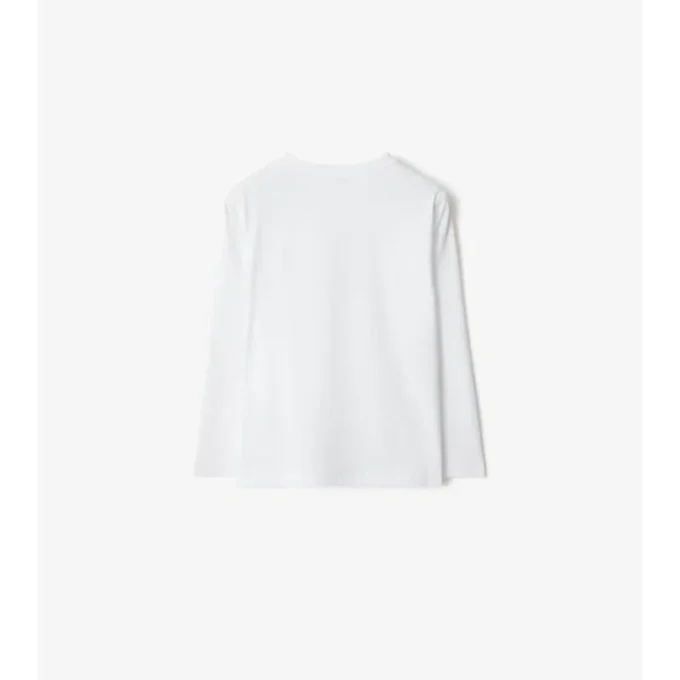 Top in cotone con orsacchiotto
