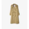 Trench Castleford con collo lungo a quadri