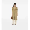 Trench Castleford con collo lungo a quadri