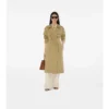 Trench Castleford con collo lungo a quadri