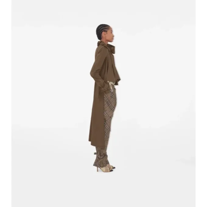 Trench Coat con lunga sciarpa in seta