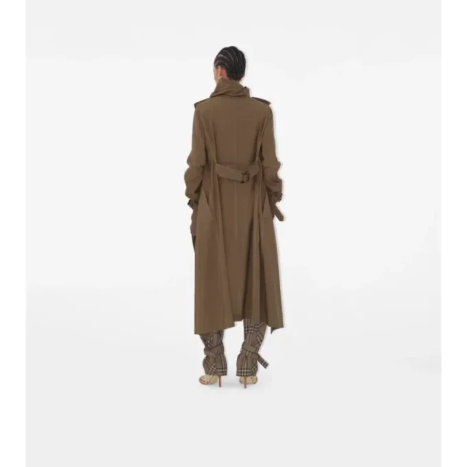 Trench Coat con lunga sciarpa in seta