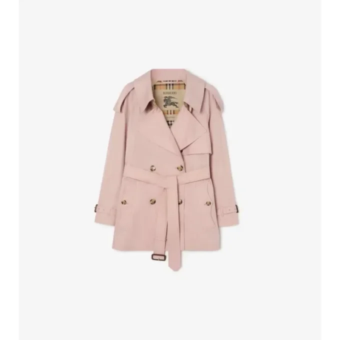 Trench Coat corto Fitzrovia in Tropical Gabardine