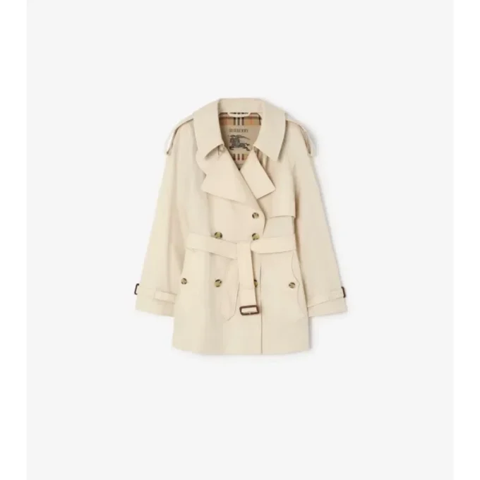 Trench Coat corto Fitzrovia in Tropical Gabardine