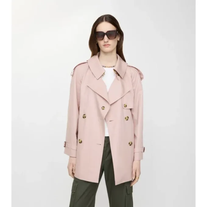 Trench Coat corto Fitzrovia in Tropical Gabardine