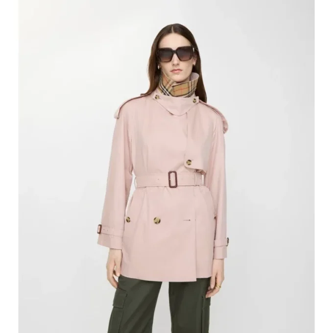 Trench Coat corto Fitzrovia in Tropical Gabardine