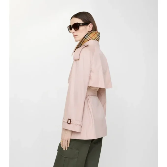 Trench Coat corto Fitzrovia in Tropical Gabardine