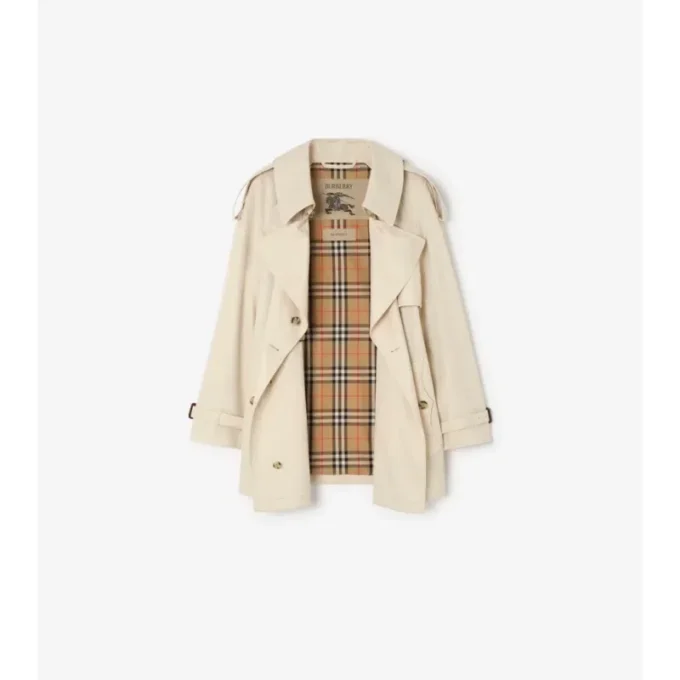 Trench Coat corto Fitzrovia in Tropical Gabardine
