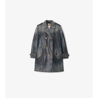 Trench Coat corto in Denim