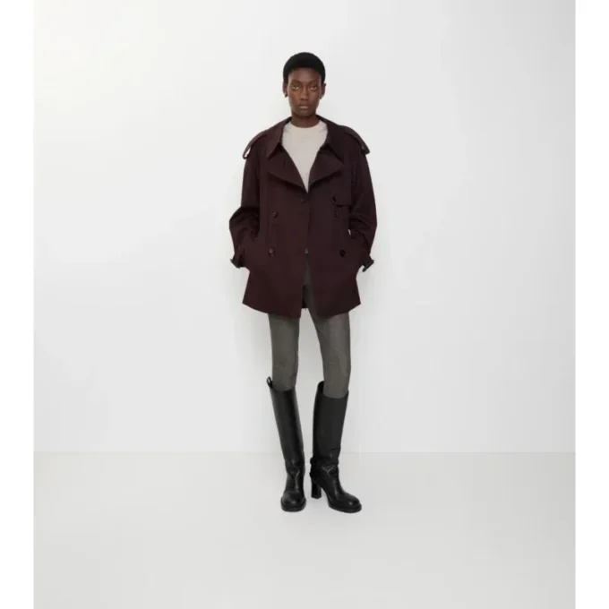 Trench Coat corto in Gabardine Fitzrovia