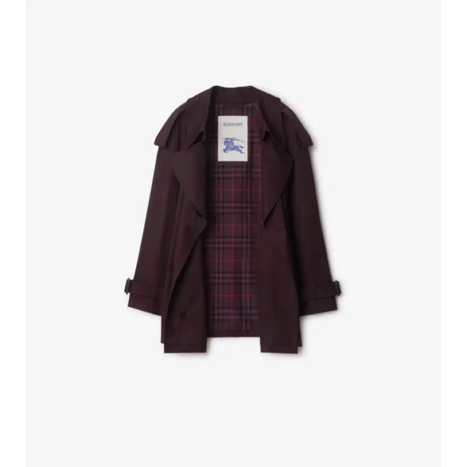 Trench Coat corto in Gabardine Fitzrovia