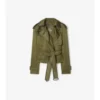 Trench Coat corto in misto nylon
