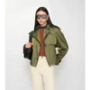 Trench Coat corto in misto nylon