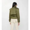 Trench Coat corto in misto nylon