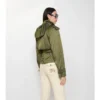 Trench Coat corto in misto nylon