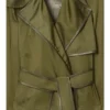 Trench Coat corto in misto nylon