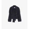Trench Coat corto in tela Trerose