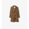 Trench Coat in cashmere di media lunghezza