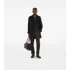 Trench Coat in cashmere di media lunghezza