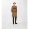 Trench Coat in cashmere di media lunghezza