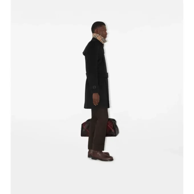 Trench Coat in cashmere di media lunghezza
