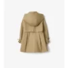 Trench Coat in cotone con cappuccio