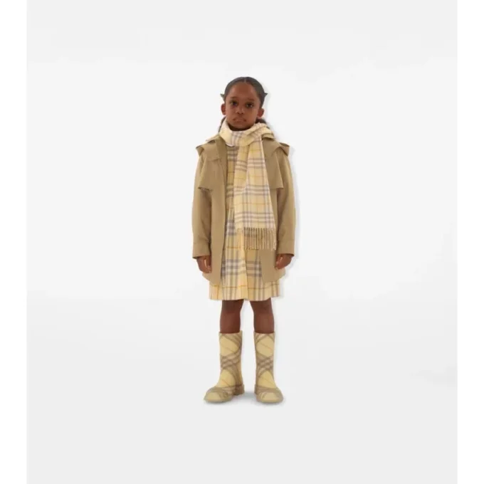 Trench Coat in cotone con cappuccio