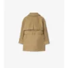 Trench Coat in cotone con cappuccio