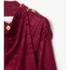 Trench Coat in seta a quadri