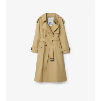 Trench Coat lungo Fitzrovia in Gabardine