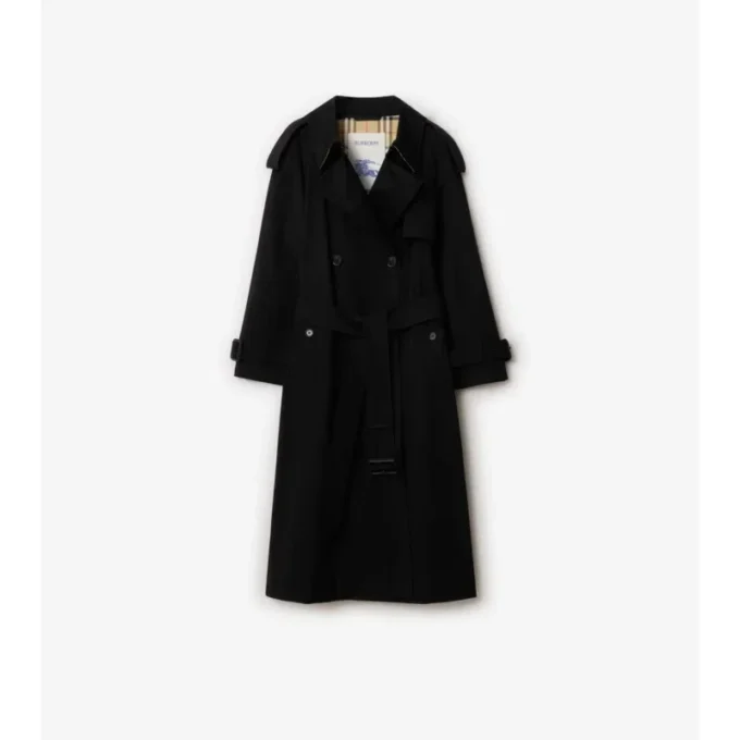 Trench Coat lungo Fitzrovia in Gabardine
