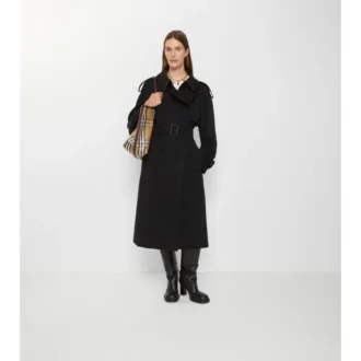 Trench Coat lungo Fitzrovia in Gabardine
