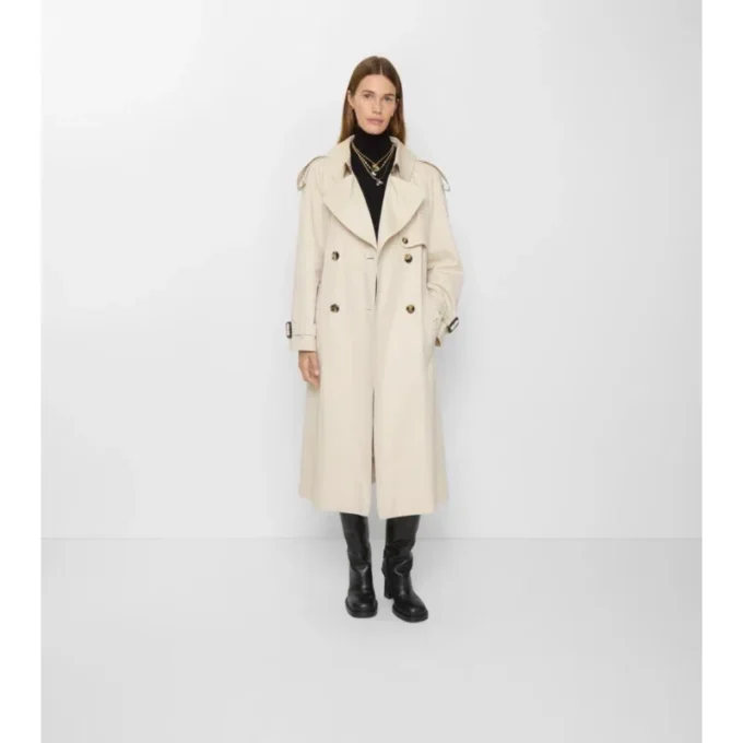 Trench Coat lungo Fitzrovia in Gabardine