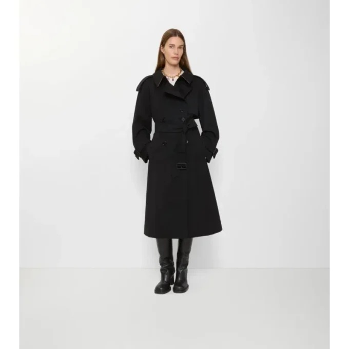 Trench Coat lungo Fitzrovia in Gabardine