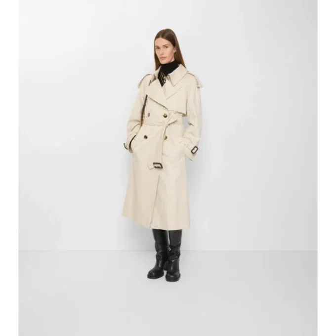 Trench Coat lungo Fitzrovia in Gabardine