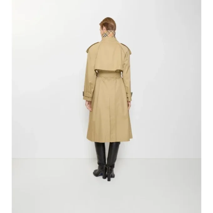 Trench Coat lungo Fitzrovia in Gabardine
