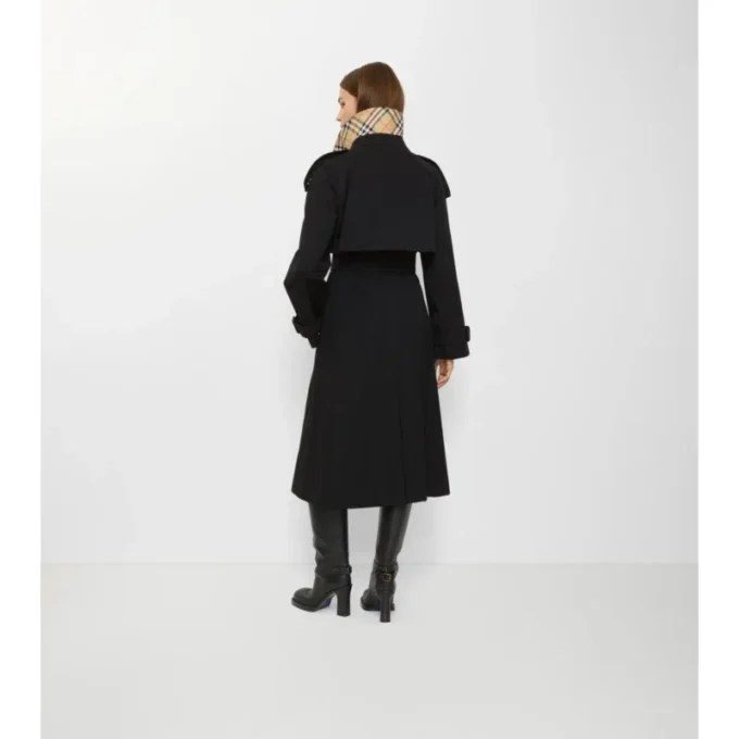 Trench Coat lungo Fitzrovia in Gabardine