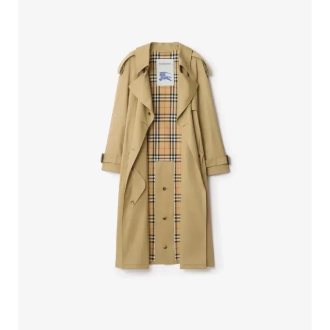 Trench Coat lungo Fitzrovia in Gabardine