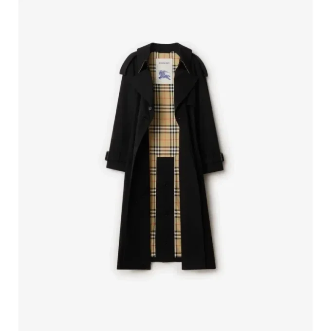 Trench Coat lungo Fitzrovia in Gabardine