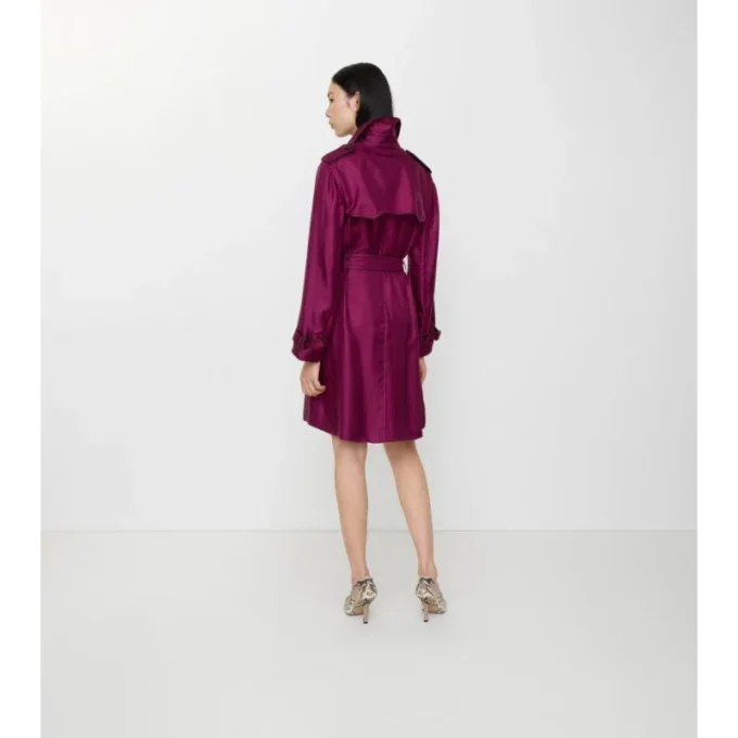 Trench Coat lungo Foxfield in seta