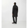 Trench Coat lungo imbottito in cotone e nylon